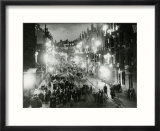 Rolland Street Maryhill Glasgow June 1953 Coronation Illuminations Decorations Crowds in Street