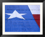Texas Flag Painted on Barn Roof  Austin  Texas