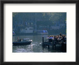 Outdoor Cafe on Canal  Amsterdam  North Holland  Netherlands