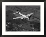 World War II B-17 "Flying Fortress"  "Sally B" in Flight After Blow Out  July 1983
