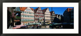 Farmers Market in the Central Market  Tubingen  Baden-Wurttemberg  Germany