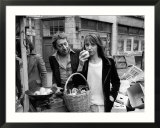 Jane Birkin and Serge Gainsbourg in London Shopping in Berwick Street Market