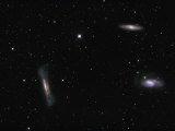 Small Group of Galaxies known as the Leo Triplet