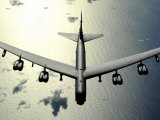 B-52 Stratofortress in Flight over the Pacific Ocean