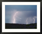 Lightning Strikes over Carlsbad  New Mexico