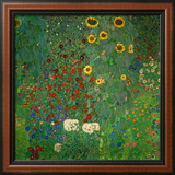 Farm Garden with Sunflowers  c1912