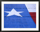 Texas Flag Painted on Barn Roof  Austin  Texas