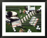 Collection of Golf Equipment; Shoes  Clubs  Etc