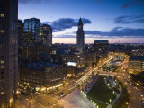 Atlantic Avenue Greenway and Customs Houseview North  Boston  Massachusetts  USA