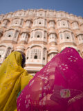 Young Women in Traditional Dress  Palace of the Winds  Jaipur  Rajasthan  India