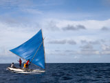 Traditional Outrigger Canoe  Jaluit Lagoon  Jaluit Atoll  Marshall Islands