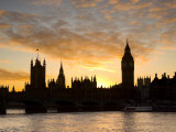 Big Ben and Houses of Parliamant  London  England
