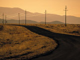 Road in Desert  California  USA