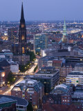 St Nikolai Church and Town  Hamburg  State of Hamburg  Germany