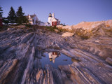 Pemaquid Point Lighthouse  Maine  USA