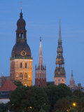 Dome Cathedral  St Peter's  St Saviour's Churches  Riga  Latvia