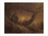 Two Man Contemplating the Moon