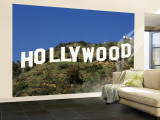 Hollywood Sign at Hollywood Hills  Los Angeles  California  USA