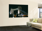 Bridge Lit Up at Night  Tower Bridge  London  England