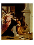 Saint Thomas Aquinas Comforted by Angels