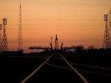 Soyuz Launch Pad at the Baikonur Cosmodrome in Kazakhstan