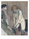 Femme tirant son bas ou Femme de maison
