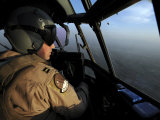 US Air Force C-130J Hercules Pilot Flies a Mission over Afghanistan