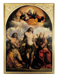 St Sebastian Between Saints Jerom and John the Baptist  1522