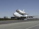 Space Shuttle Endeavour Mounted on a Modified Boeing 747 Shuttle Carrier Aircraft