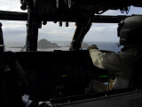 Aircrews Approach Farallon Island Off the Coast of San Francisco  California