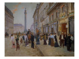 The Exit of the Tailors from the Maison Paquin at Rue De La Paix