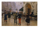 Boulevard Des Capucines at the Site of Theater Du Vaudeville  1889