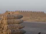 Inert Artillery Shells are Stacked Up for Collection