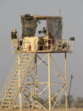 Guard Tower Manned by Georgian Soldiers at Camp Warhorse