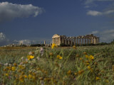 Ancient Roman Columned Ruins in Sicily  Italy