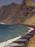 Scenic View of the Mountainous Pacific Coast of Peru  Peru