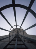 Looking Up the Ladder on a Cooling Tower at a Nuclear Power Plant  Shippingport  Pennsylvania