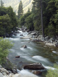 Water Flowing in the South Fork Kings River  Kings Canyon National Park  California
