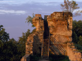 Stairway Leading Up Set of Ruins  Castle Blumenstein  Nature Park Pfaelzer Forest  Wasgau  Germany