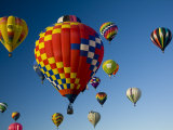Hot Air Balloons in a Hot Air Balloon Festival  Albuquerque  New Mexico  USA