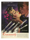 Community Cutlery  Magazine Advertisement  USA  1950