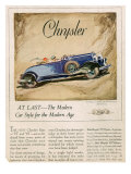 Chrysler  Magazine Advertisement  USA  1928