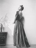 Model Wearing an Evening Gown