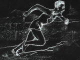 Drawing of an Athlete During a Race