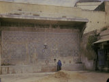 Walls with Mosaics in a Palace in Marocco