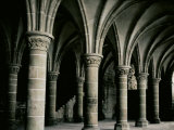 Interior of the Church of Mont-Saint-Michel  France