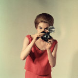 Young Woman Taking a Photograph