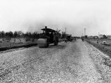Paving a Street with Asphalt