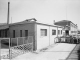 Workers Outside the Factory of Latex Products HATU Bologna