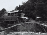 Alfredo Bovegno Mine Situated at the Foot of a Mountain Near a River  Ilva Factory of Genoa